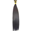 Straight Hair Extensions Silk Hand Tied Premium Quality Hair Extensions 18 inch Color #1b