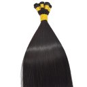 Straight Hair Extensions Silk Hand Tied Premium Quality Hair Extensions 18 inch Color #1b