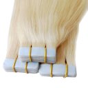 Tape for Hair Extensions Double Drawn Silk Straight 50 pcs/pack 18 inch Color #613