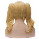 Cosplay Golden Euramerican Style Long Curly Hair Wig