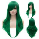 Cosplay Wig Green Euramerican Style Long Curly Hair Wig