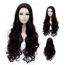 Cosplay Wig Black Carved Wavy Long Curly Wig