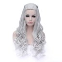 Cosplay Wig Silvery White Long Curly Wig