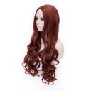 Cosplay Wig Dark Orange Carved Wavy Long Curly Wig