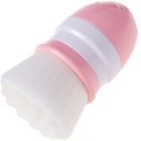 Manual Facial Brush Face Cleaning Brush With Base Holder Fiber Brush  Pink