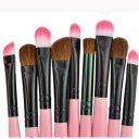 Makeup Cosmetic Brush Set 24 Brushes with Bag Pink