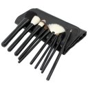 Makeup Brushes Set 10 Pcs Wool Pony Hair Brush Makeup Brush Case