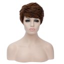 SW1683 European Style Hair Wig Dark Brown Highlight