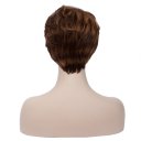 SW1683 European Style Hair Wig Dark Brown Highlight