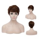 SW1683 European Style Hair Wig Dark Brown Highlight