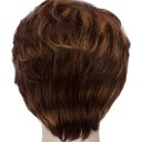 SW1683 European Style Hair Wig Dark Brown Highlight