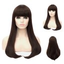 D537 LW1340 European Style Hair Wig Dark Brown