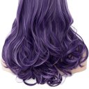 D509 LW-1325 European Style Hair Wig Black Fading to Purple