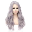 D509 LW-1325 European Style Hair Wig Black Fading to Purple