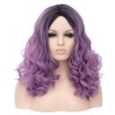 D478 LW-1298 European Style Hair Wig Purple Fading