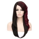 D466 LW-1295 European Style Hair Wig Black Brown Highlights