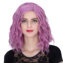COS Wig Halloween Theme Wig A598 SW1902 3815 Short Curly Hair Purple