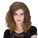 COS Wig Halloween Theme Wig A284 SW1888 Short Curly Hair Brown Fading