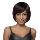 Real Human Hair Wig Side Part Short Curly Hair  Golden Flax