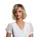 Real Human Hair Wig Short Hair  Wine Red