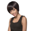 Real Human Hair Wig Short Hair  Black