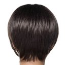 Real Human Hair Wig Short Hair  Black