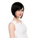 Real Human Hair Wig Short BOBO Hair  Black