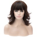 SW-1200 Euramerican Style Wig Fashion Short Hair Wig Deep Coffee