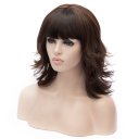 SW-1200 Euramerican Style Wig Fashion Short Hair Wig Deep Coffee