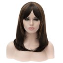 LW-943 Euramerican Style Wig Fringe Hair Wig Dark Coffee