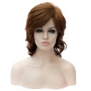 SW-1319 Euramerican Style Wig Fashion Short Curly Hair Wig Fading Brown