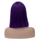 Cosplay COS Wig Neat Bangs BOBO Hair Purple 40cm