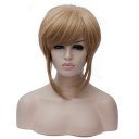 Fashion Chic Cosplay COS Wig Fluffy Short Hair Light Khaki 31cm