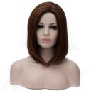 Japanese Anime Cosplay COS Wig Long Straight Hair Dark Brown 30cm