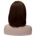 Japanese Anime Cosplay COS Wig Long Straight Hair Dark Brown 30cm