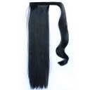 Wig Velcro Ponytail Long Straight Hair Wig 1#