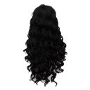 Cosplay COS Wig Side Part Long Curly Hair Black 65cm