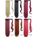 Wig Velcro Ponytail Long Straight Hair Wig 130M