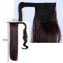 Wig Velcro Ponytail Long Straight Hair Wig 1BJ