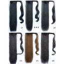 Wig Velcro Ponytail Long Straight Hair Wig 1BJ