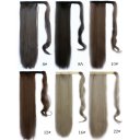 Wig Velcro Ponytail Long Straight Hair Wig Color Number 8#