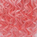 Japanese Anime Cosplay COS Wig Side Swept Bangs Long Curly Hair Pink Highlight 70cm