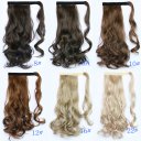 Wig Velcro Ponytail Curly Hair Wig 12#