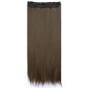 Wig Clips Ponytail Long Straight Hair Wig 60cm Color Number 8#