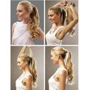 Wig Velcro Ponytail Curly Hair Wig