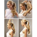 Wig Velcro Ponytail Curly Hair Wig 27X