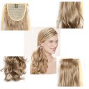 Wig Tie On Ponytail Banded Curly Hair Wig 4A
