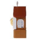 LYGFJS1312NQ Cuckoo Alarm Clocks Creative Toy Gun Shooting Control Brown with White