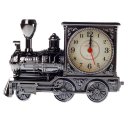 PF169C Fashion Retro Style Locomotive Pattern Alarm Clock Train' s Head Shape Black