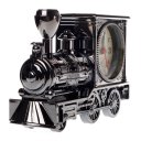 PF169C Fashion Retro Style Locomotive Pattern Alarm Clock Train' s Head Shape Black